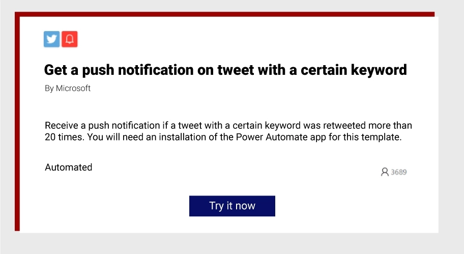 Get a Push notification on tweet with a certain keyword Get a Push notification on tweet with a certain keyword