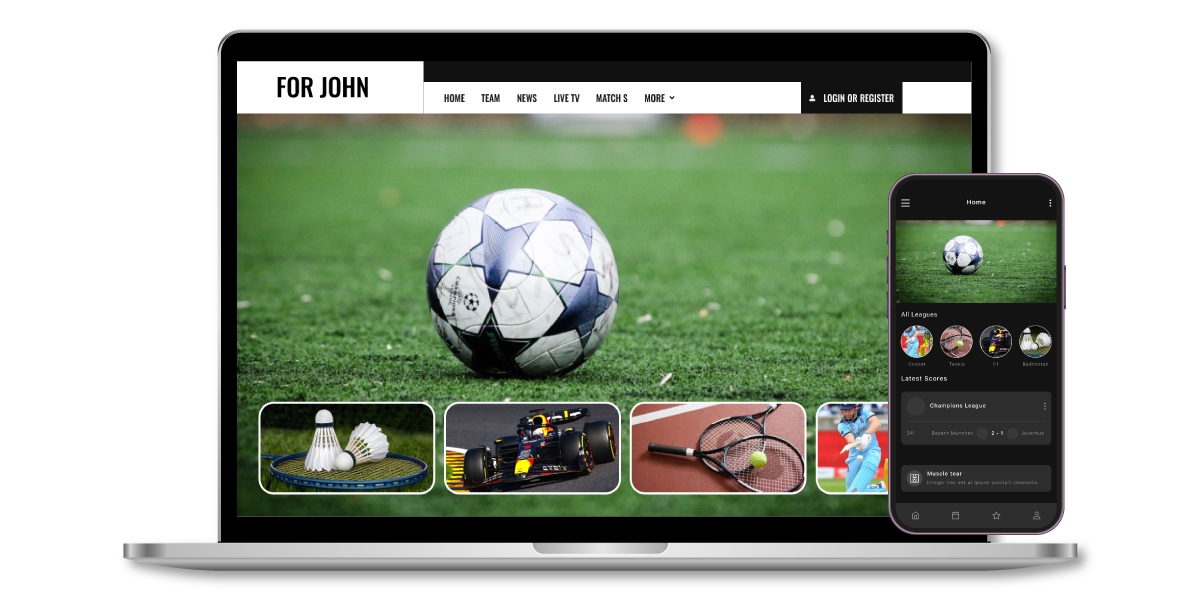 OTT live streaming progressive web application screens OTT live streaming progressive web application screens