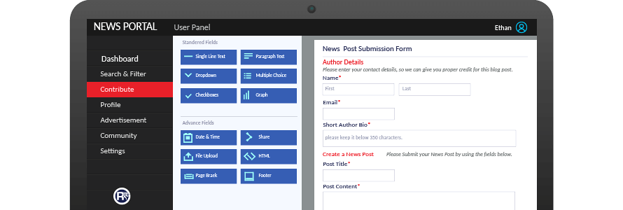 Modules-of-User-Panel Image