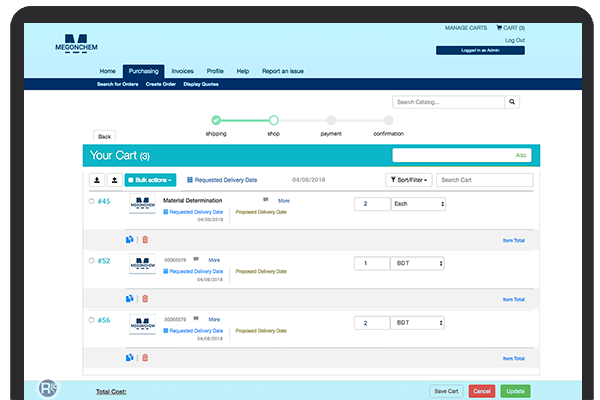 eCommerce Web Portal Dashboard – Search & Display Order Online Web Portal - Search & Display Order Dashboard