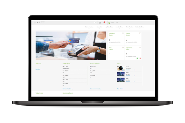 Dashboard for Developed SharePoint-Based Bank Intranet Portal