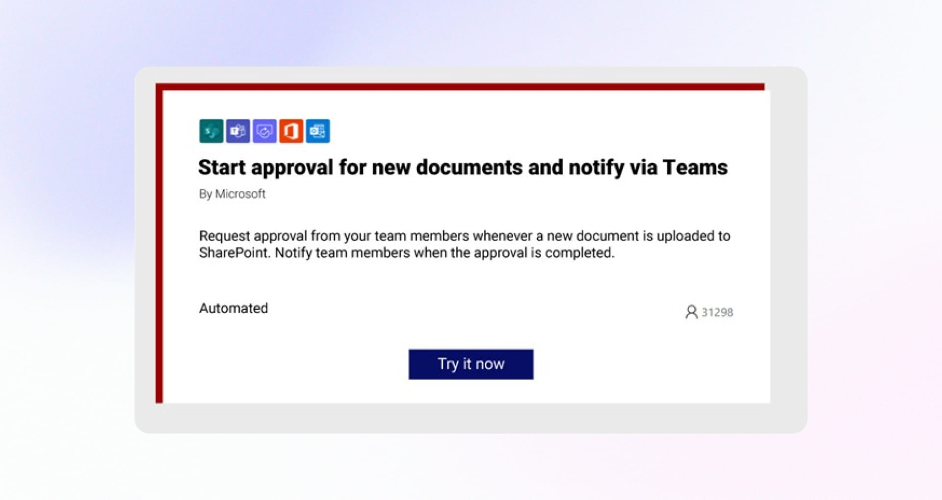 Process approval requests for new documents