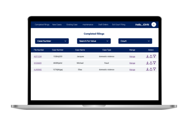 Creating reusable custom ui components for US court efilling system Creating reusable custom ui components for US court efilling system