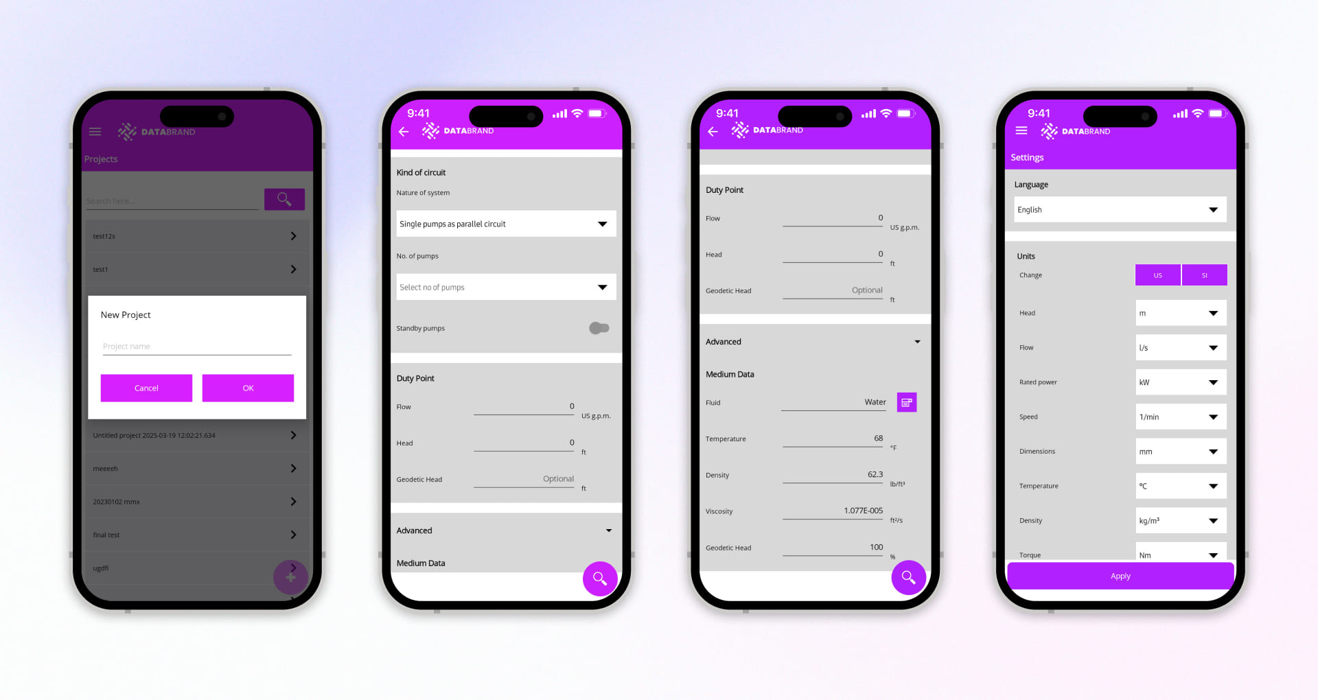 Industrial Pump Selection & Configuration App Snapshot