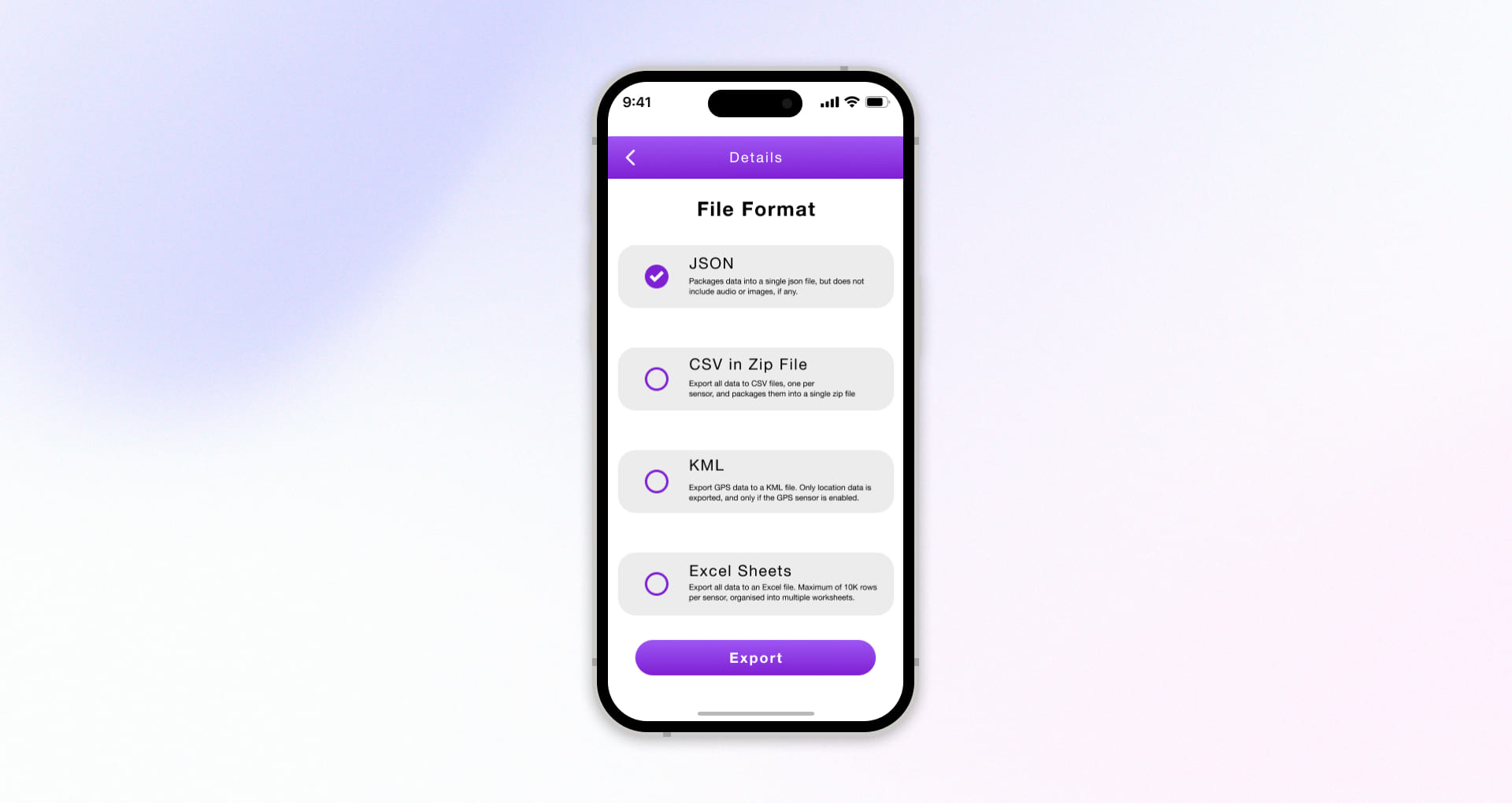 Multiple Log Report Formats Capability In Modernized Data Logger App