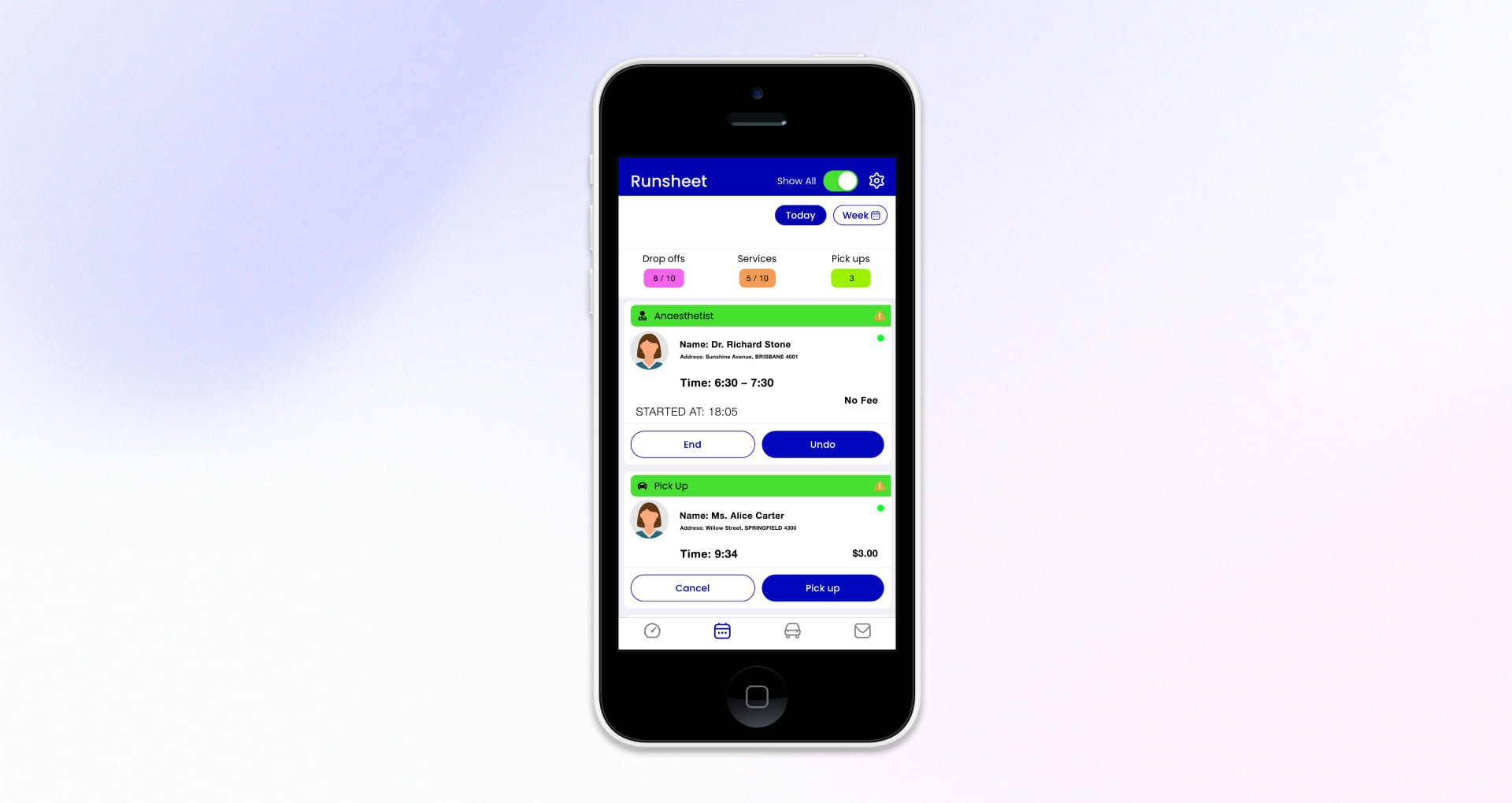 Healthcare Mobile App Snapshot – Smartphone View Snapshot