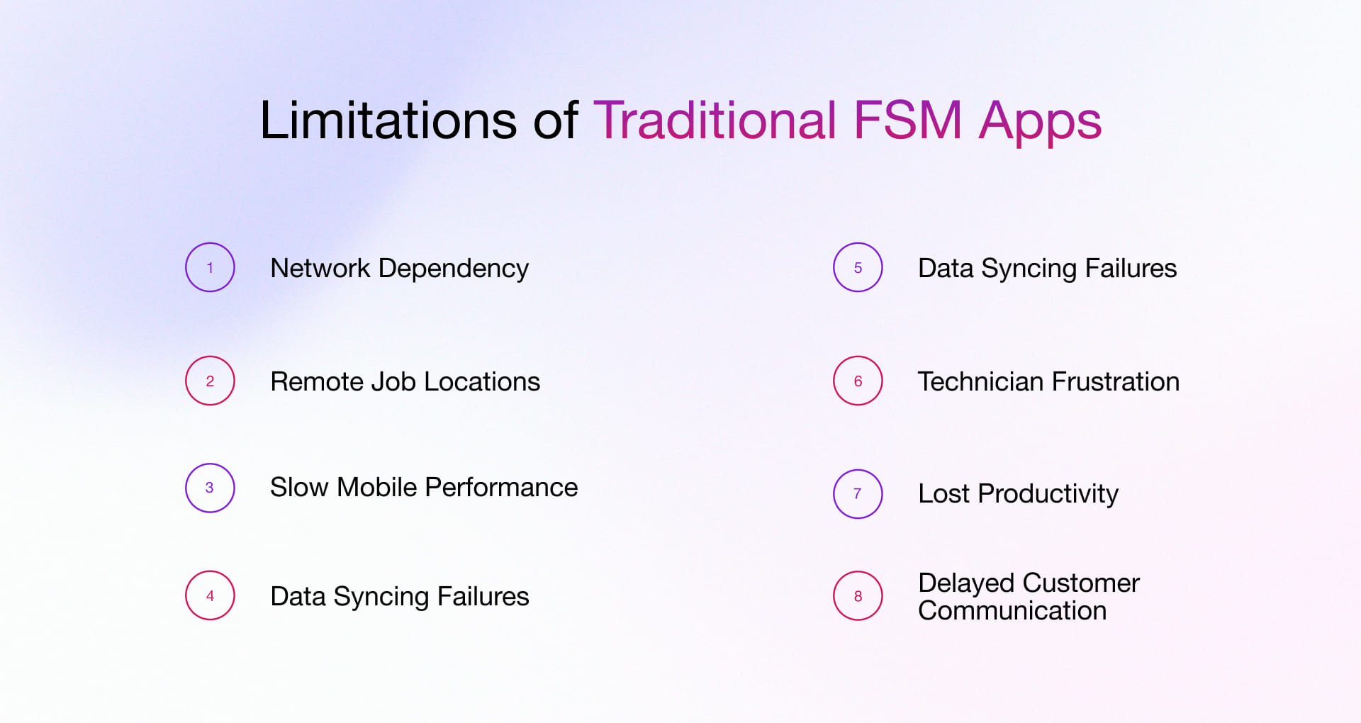 Common Problems With traditional FSM Mobile Apps